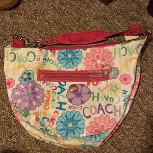Coach Daisy Poppy Graffiti Bag